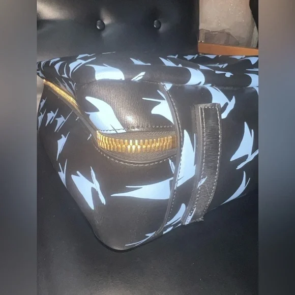 MARNI Spring/Summer 2018 Unisex Blue Leather Sailboat Patterned Satchel Bag - Picture 11 of 17